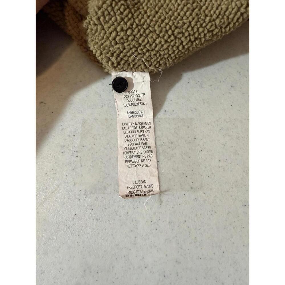 LL Bean Fleece Lined Flannel Mens Size M Red Slightly Fitted Red Black Plaid - Picture 4 of 7